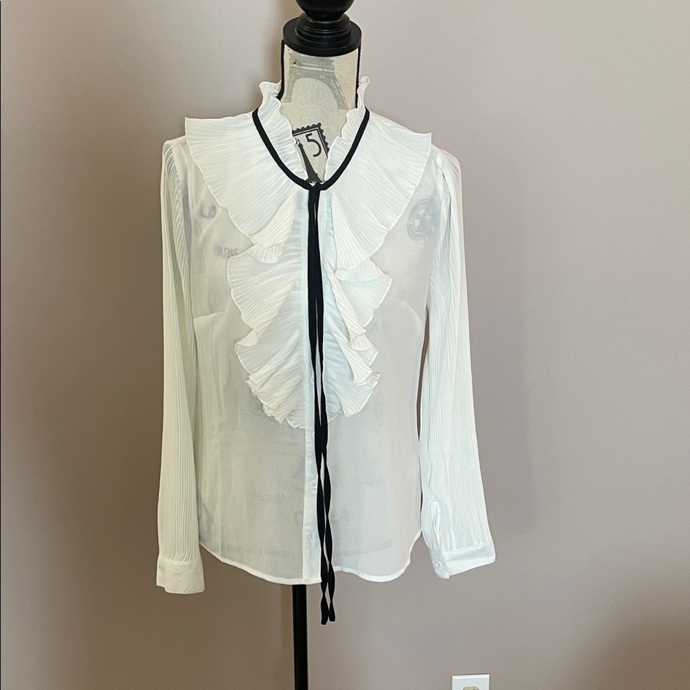 Joie Tuxedo-Style Blouse